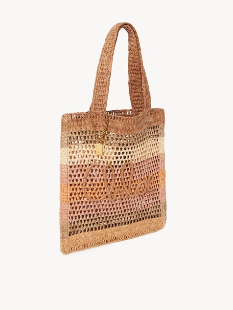 Bolso tote Summer Banana de rafia
