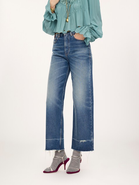 Bootcut jeans in denim