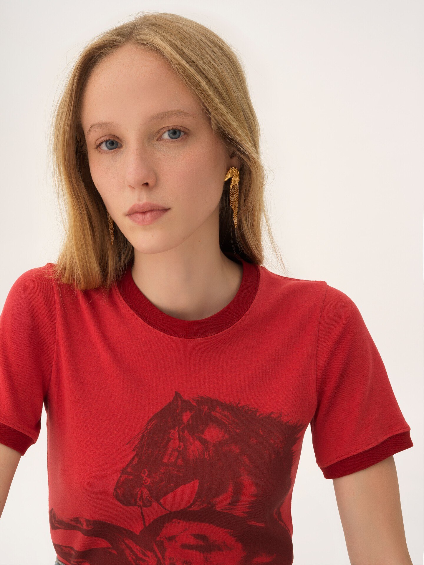 The Chlo&eacute; Chain Horse earrings - 3