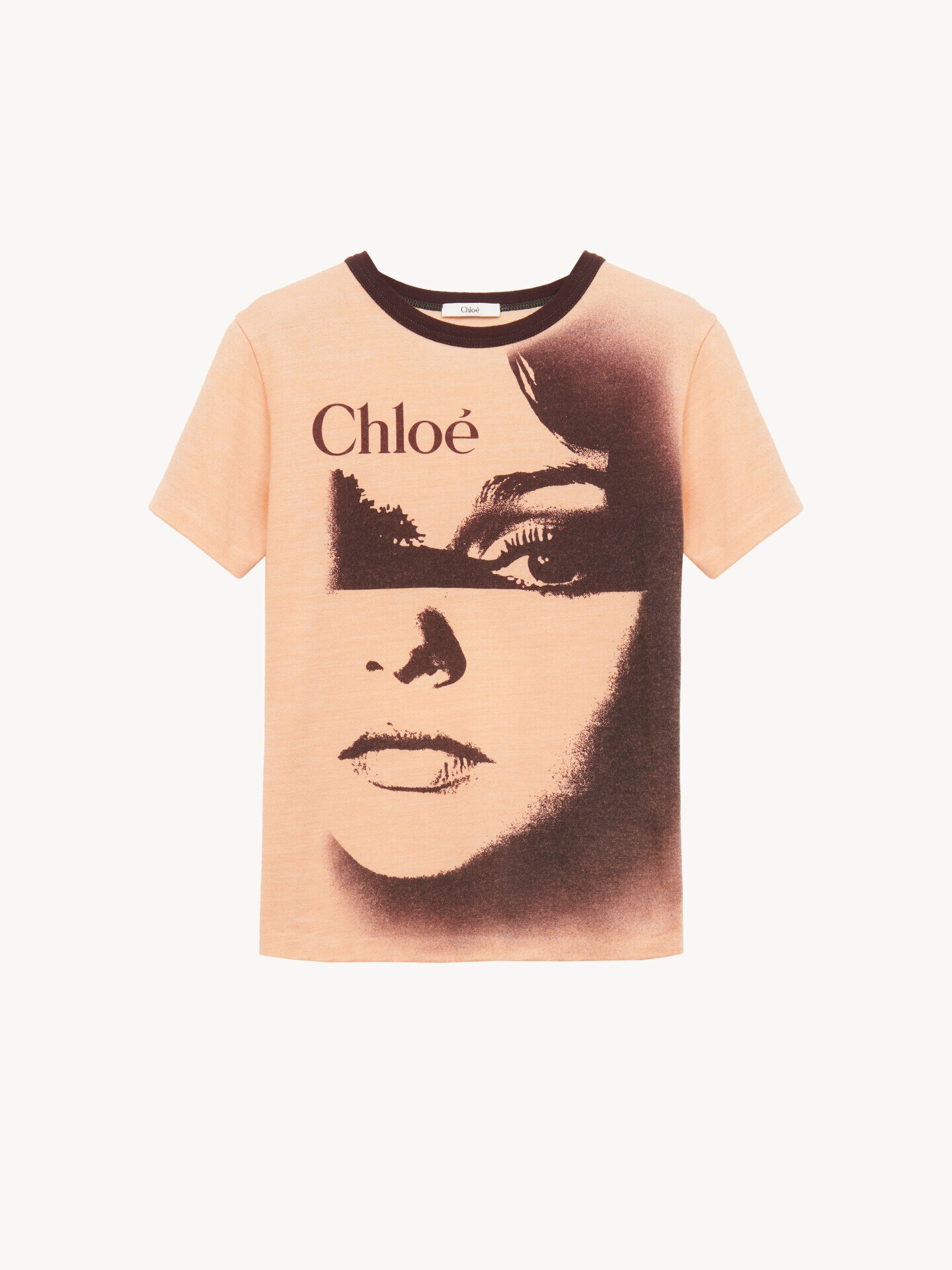 Crew-neck logo T-shirt in cotton jersey - 1