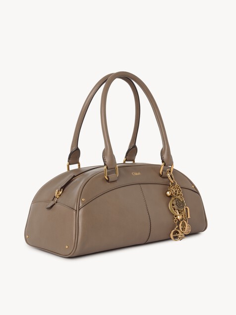 Bolso bowling Chlo&eacute; de cuero suave
