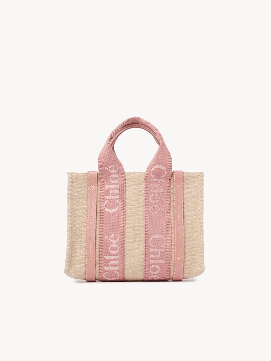 Bolso tote Woody peque&ntilde;o de lino - 5