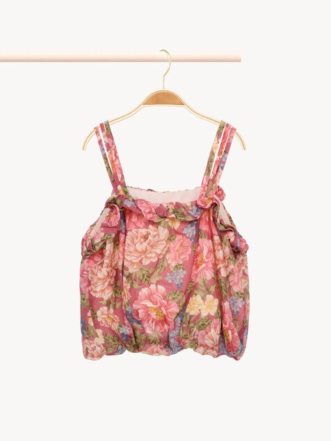 Top de tirantes cropped infantil