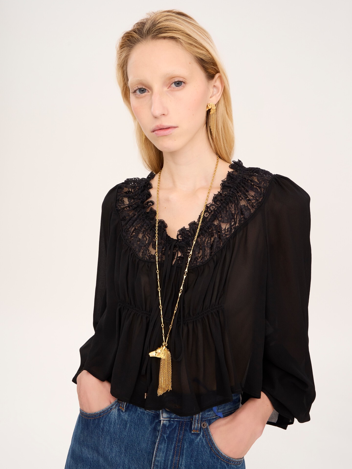 The Chloé Chain Horse pendant necklace - 3