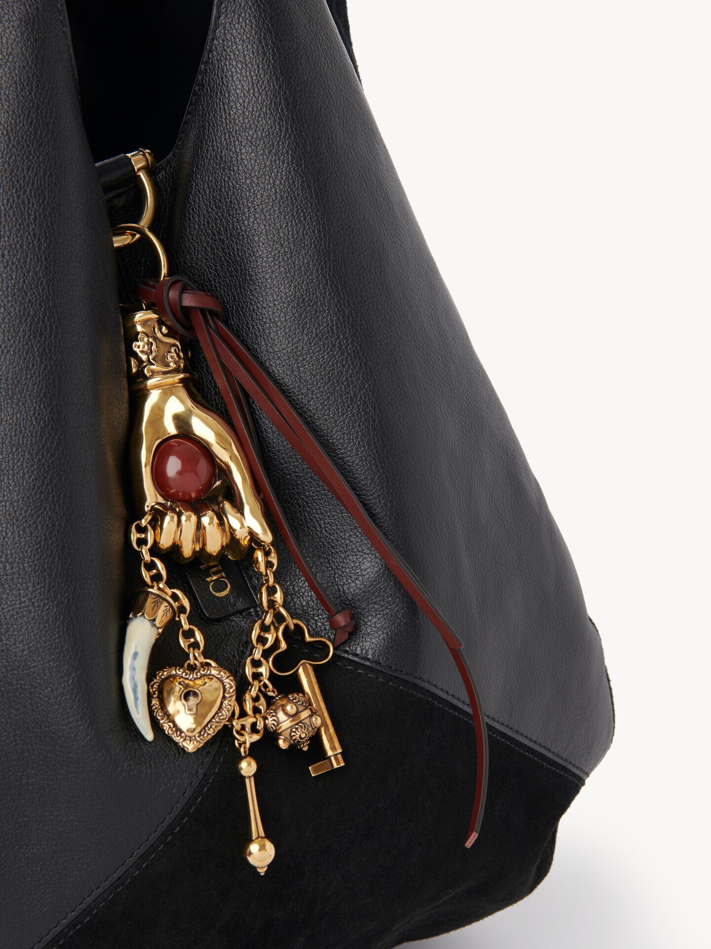 Chloé Symbols Hand bag charm in brass - 3