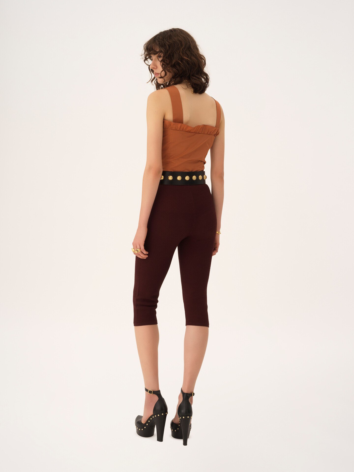 Leggings capri de punto el&aacute;stico - 5