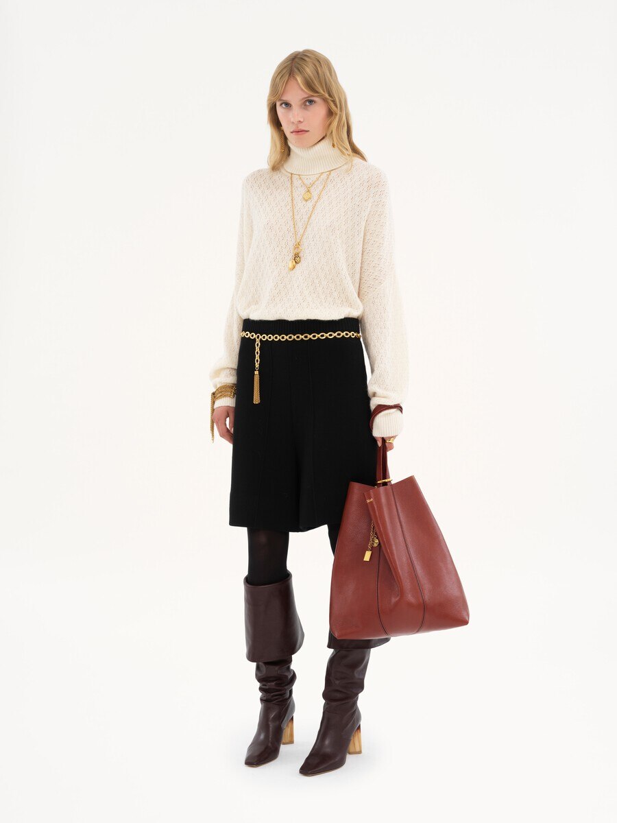 Bolso tote Chlo&eacute; Spin de cuero granulado - 8