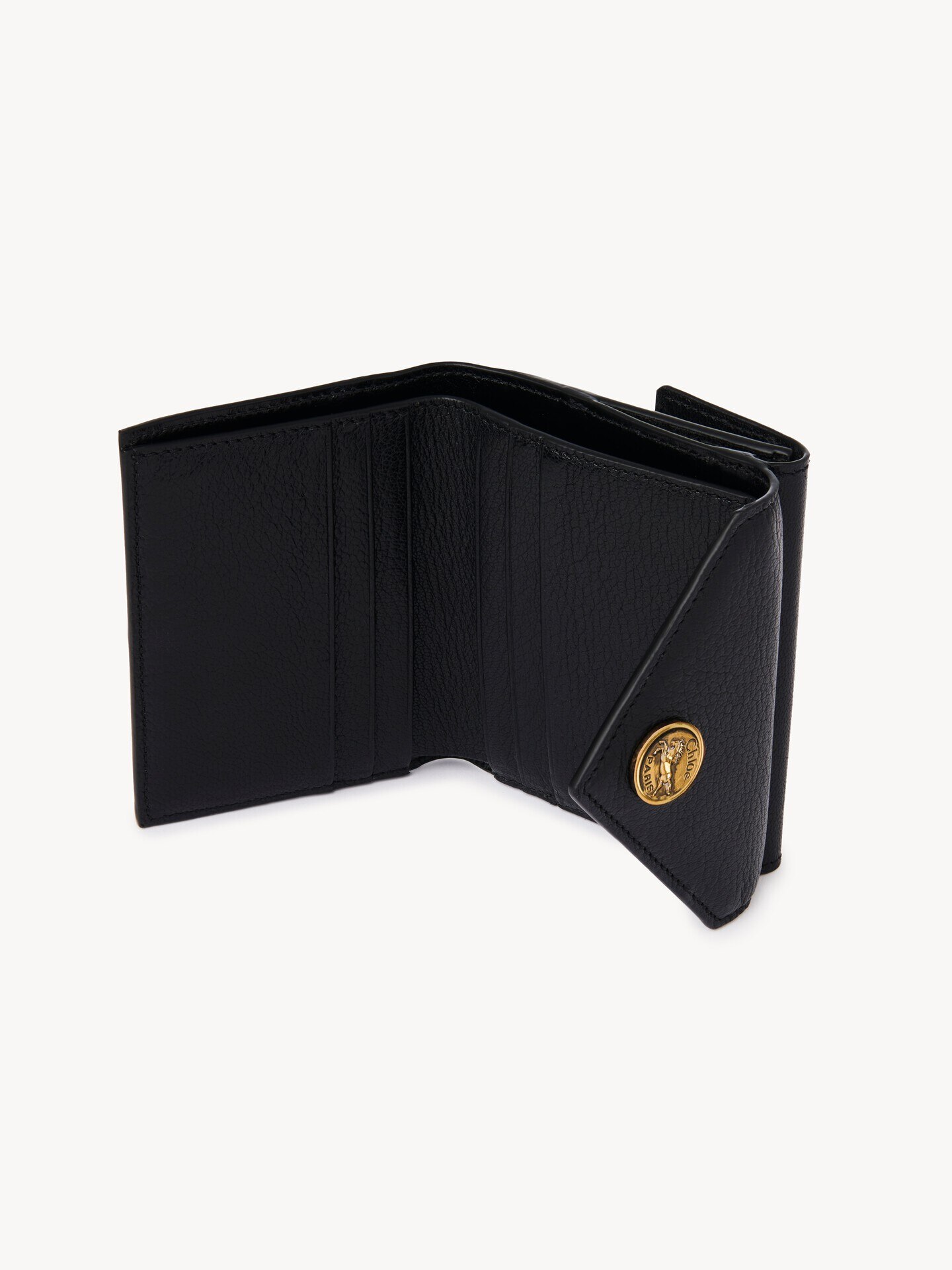 Monedero tarjetero Envelope peque&ntilde;o de cuero granulado - 5