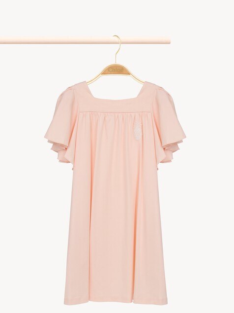 Vestido de manga corta infantil