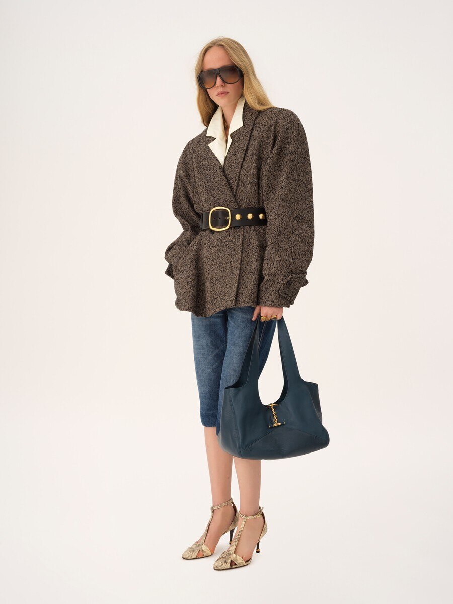 Chlo&eacute; Balloon east-west tote bag in grained leather - 8