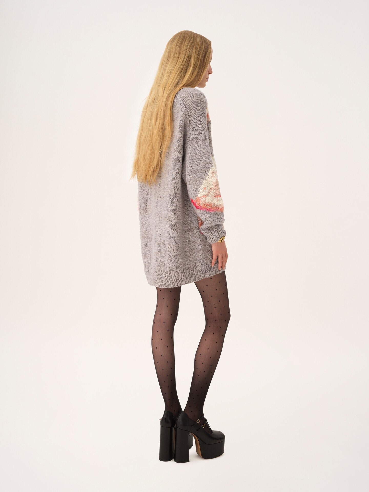 Oversized logo jumper in a wool knit - 4