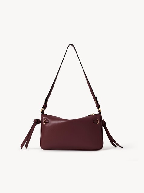 Mini Paddington Sling pouch with strap in soft leather