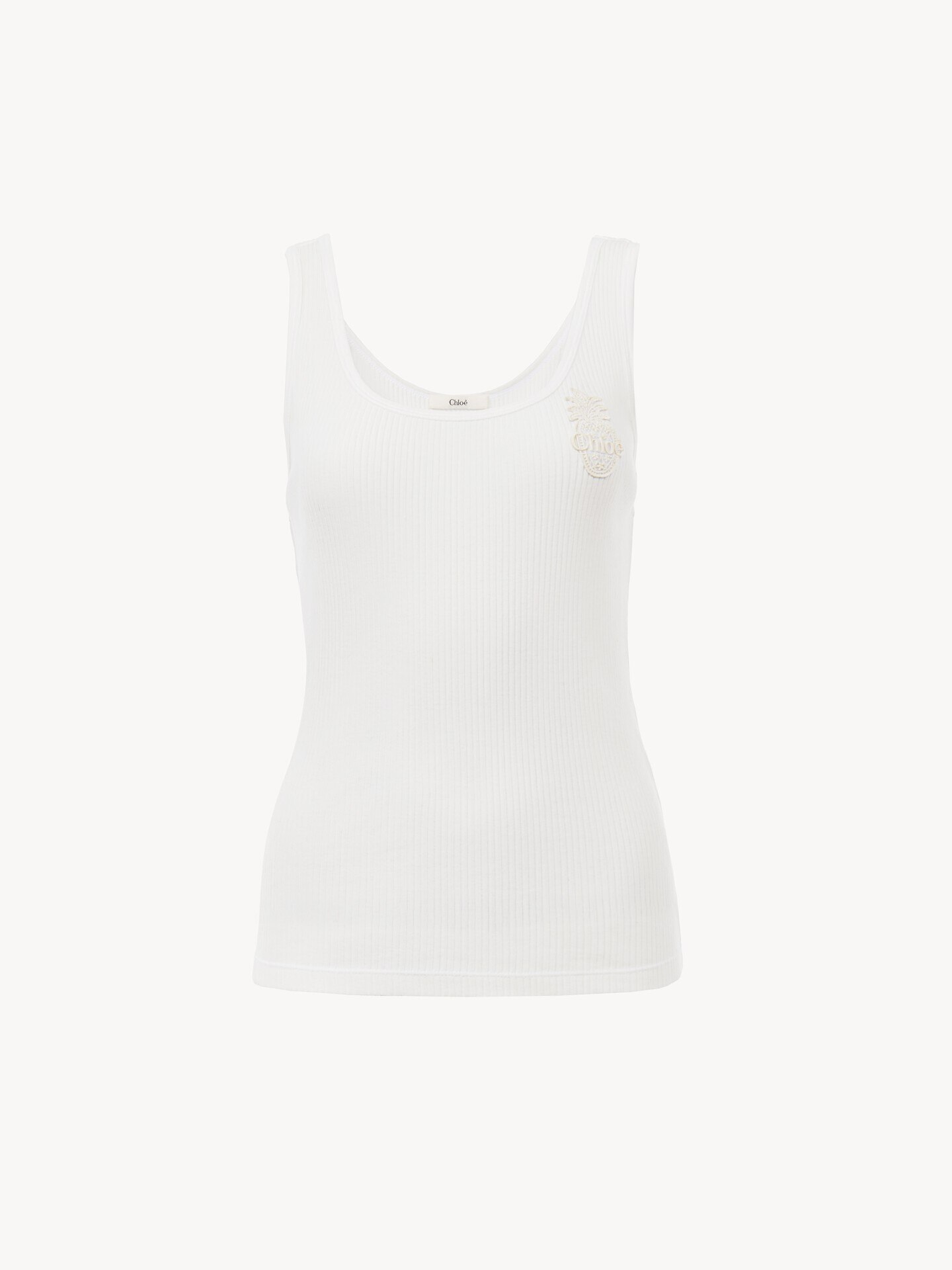 Tank top in cotton jersey - 1