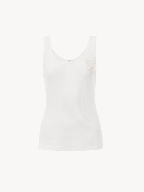 Tank top in cotton jersey
