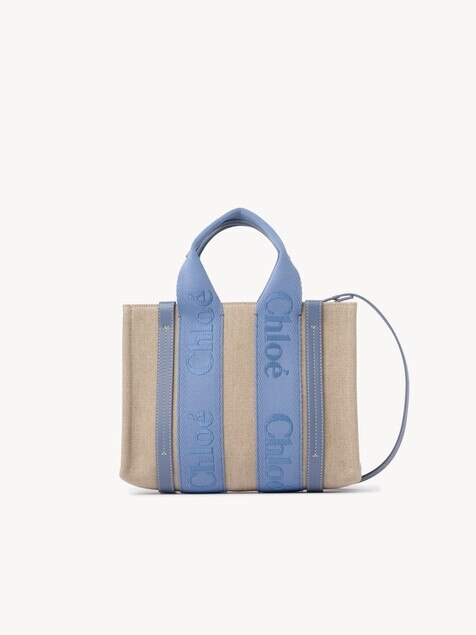 Bolso tote Woody peque&ntilde;o de lino