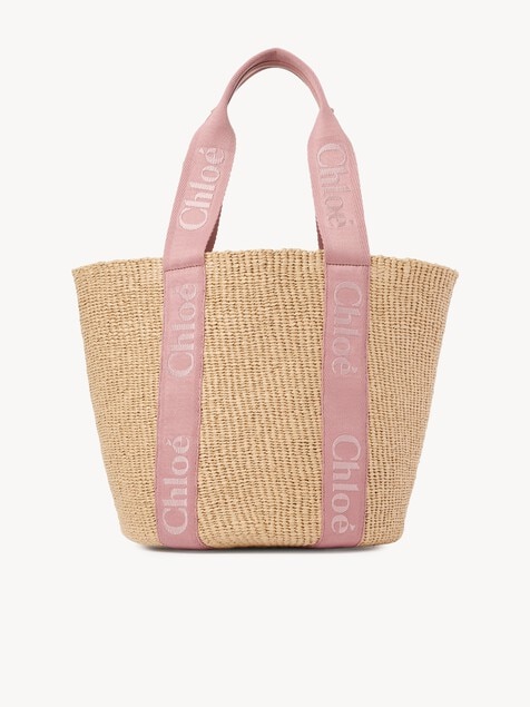 Large Woody basket in natural fibers