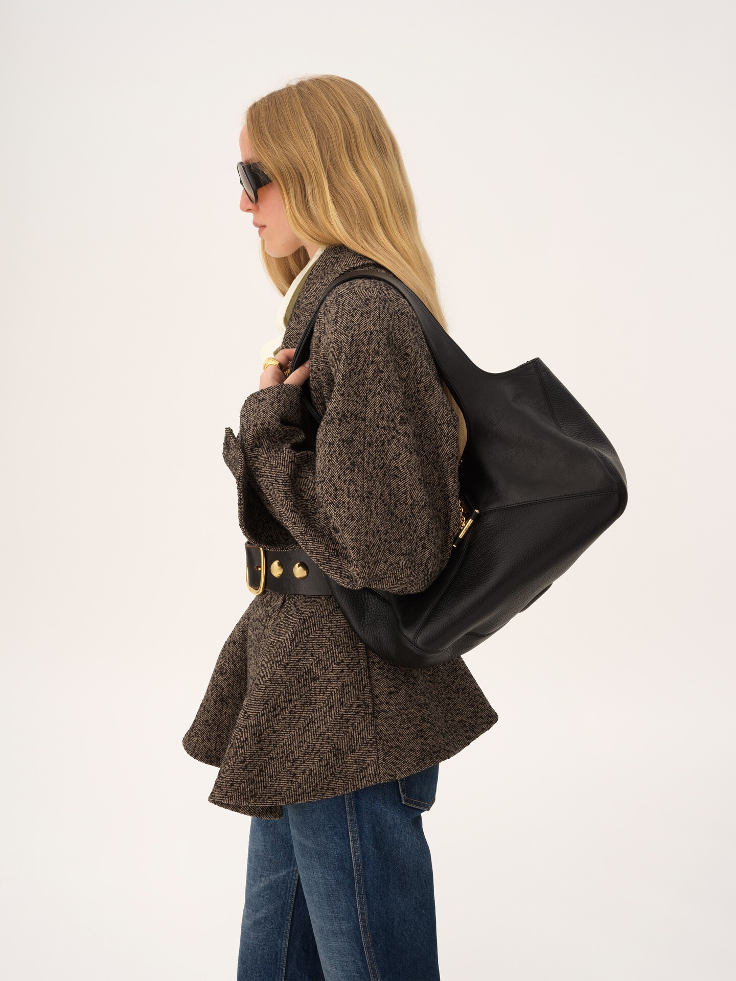 Bolso tote Chlo&eacute; Balloon East-West de cuero granulado - 3