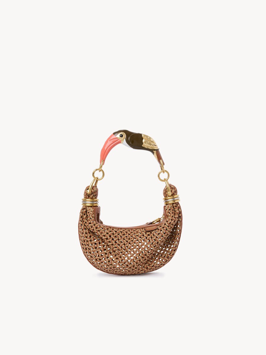 Bracelet Hobo bag peque&ntilde;o de cuero trenzado - 2