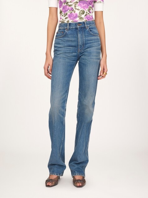 Straight denim jeans