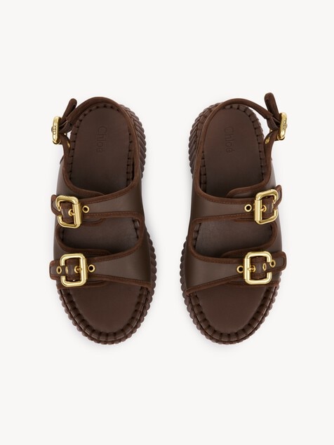 Sandalias con cu&ntilde;a Nama