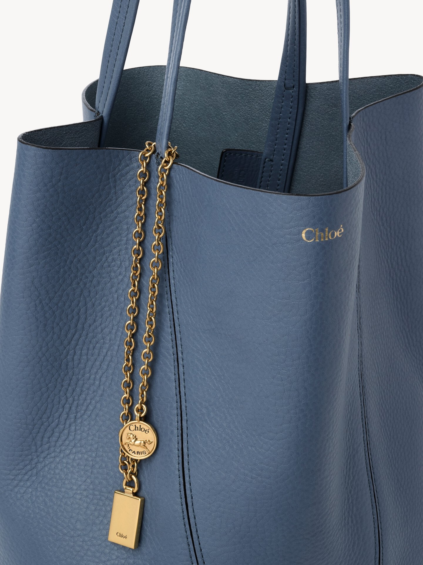 Bolso tote Chlo&eacute; Spin de cuero granulado - 7