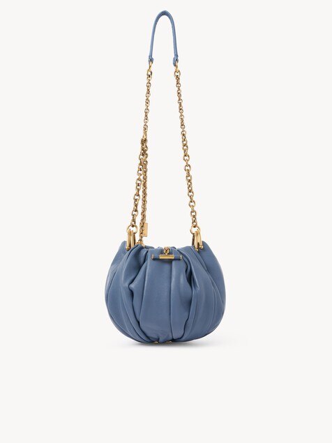 Chlo&eacute; Pliss&eacute; shoulder bag with chain in pleated leather