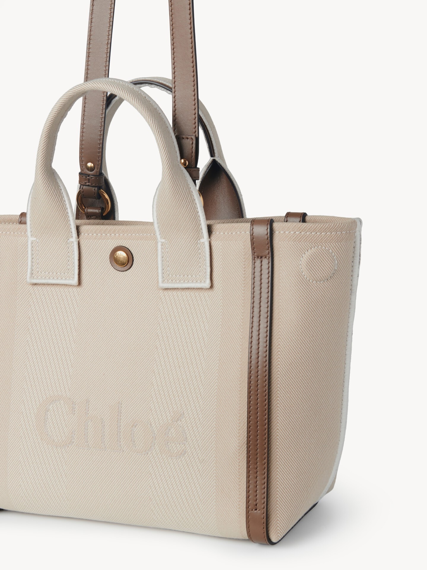Small Chloé Carry tote bag in canvas - 7