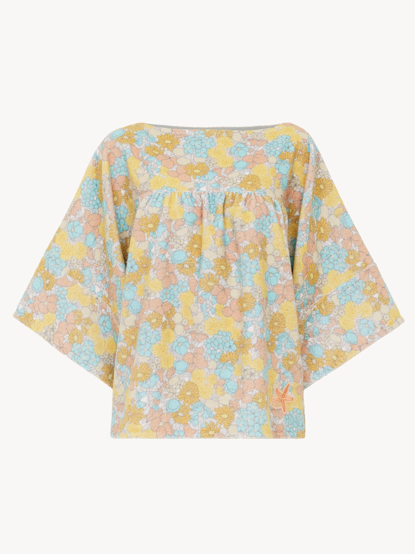 Short-sleeve top in cotton towelling - 2