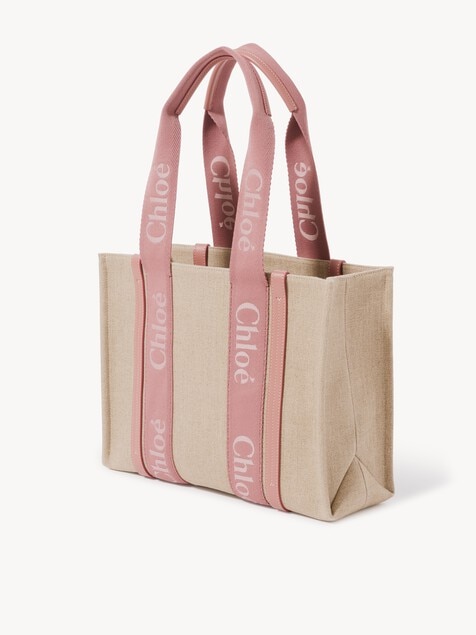 Bolso tote Woody de lino