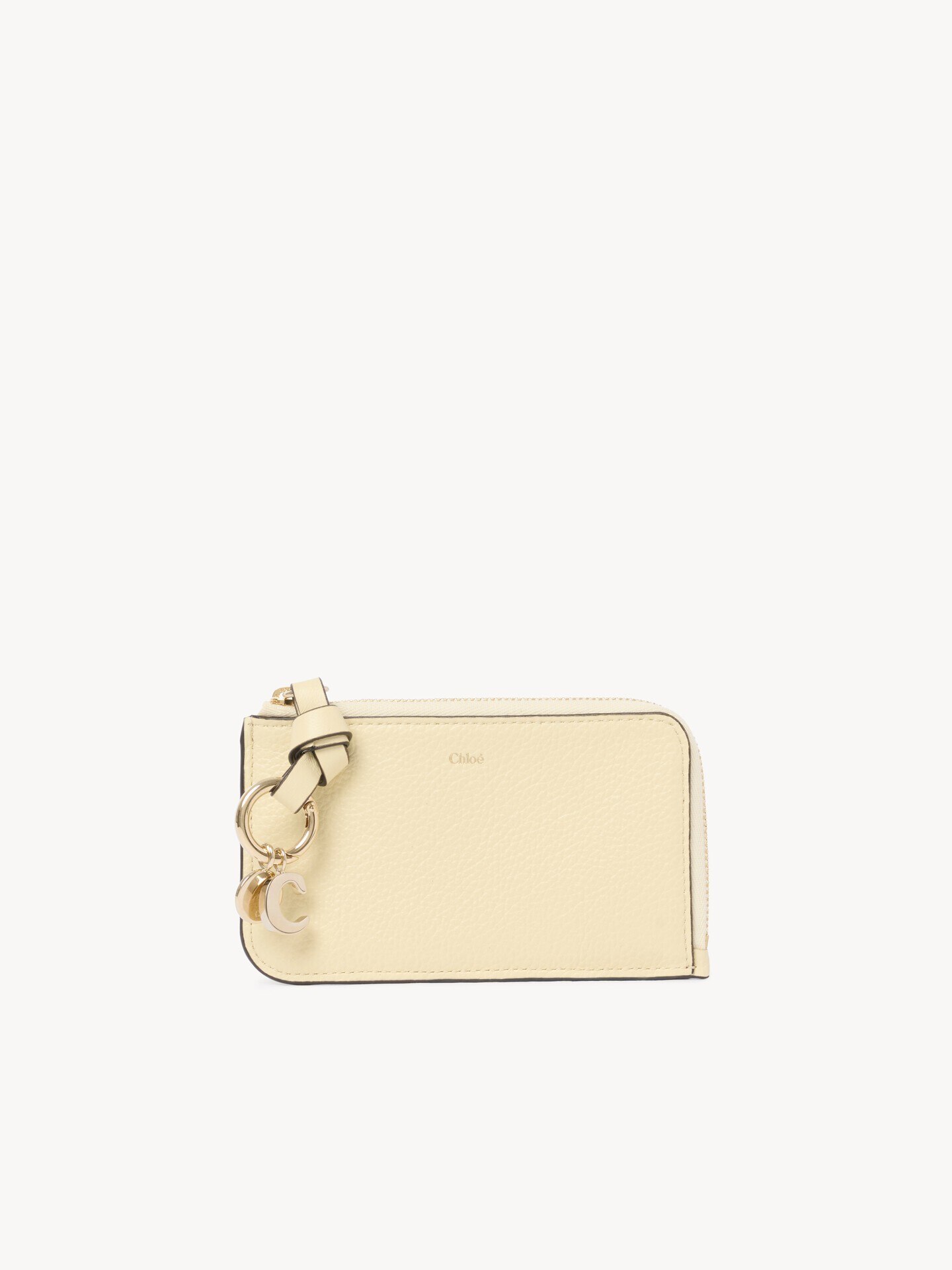 Alphabet wallet in grained leather - 2