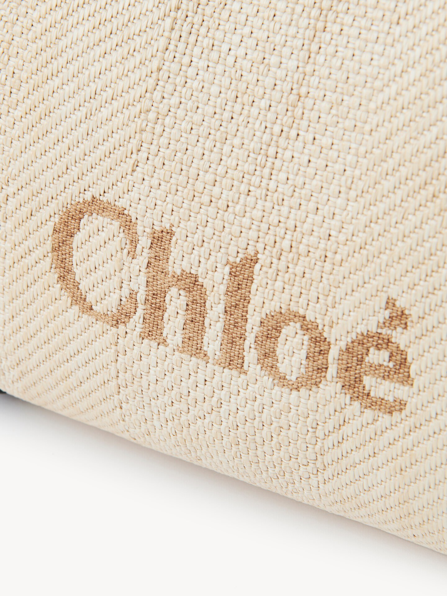 Chlo&eacute; Carry shoulder bag in raffia - 6
