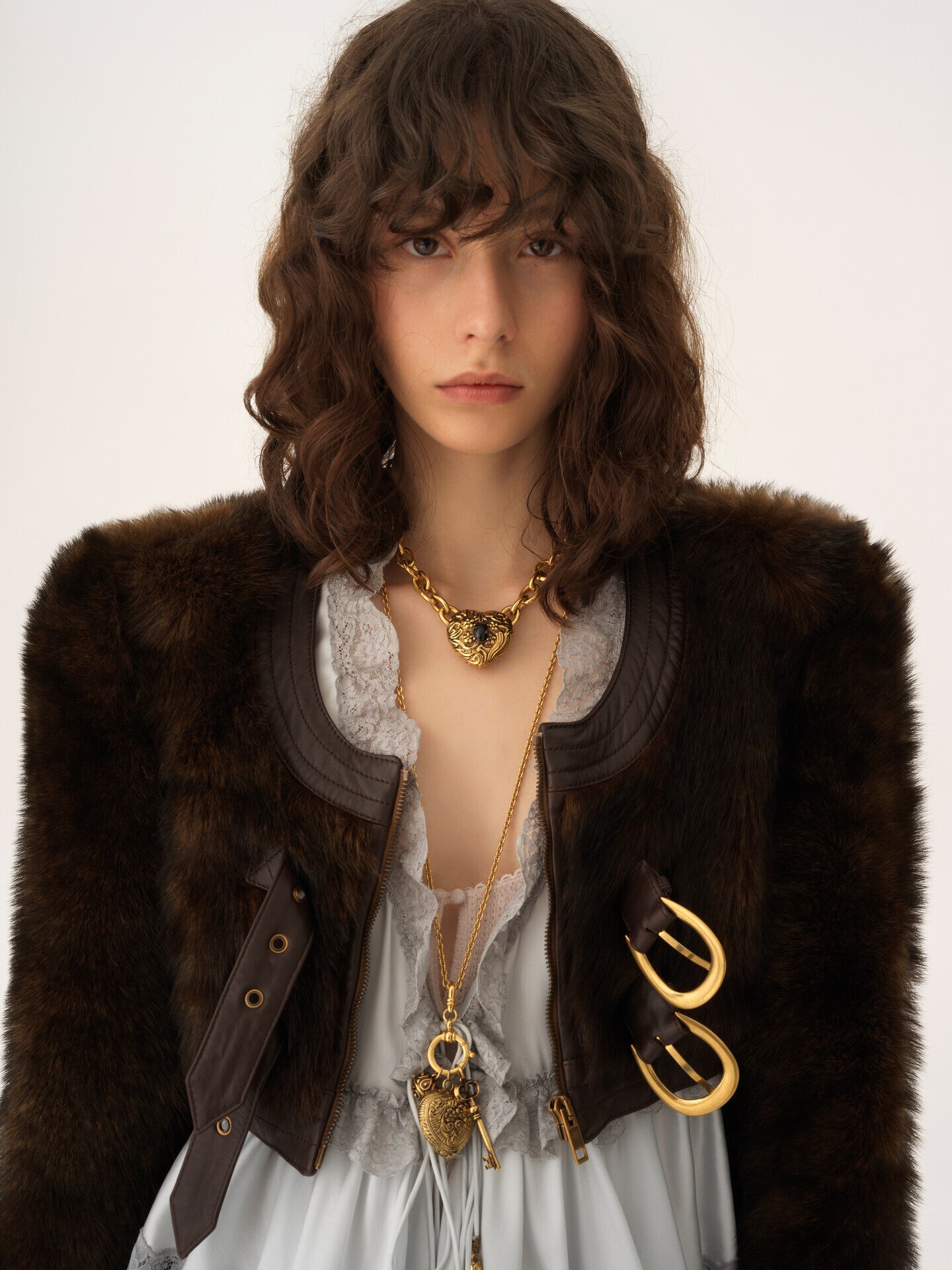 Chaqueta Spencer cropped de cuero - 7