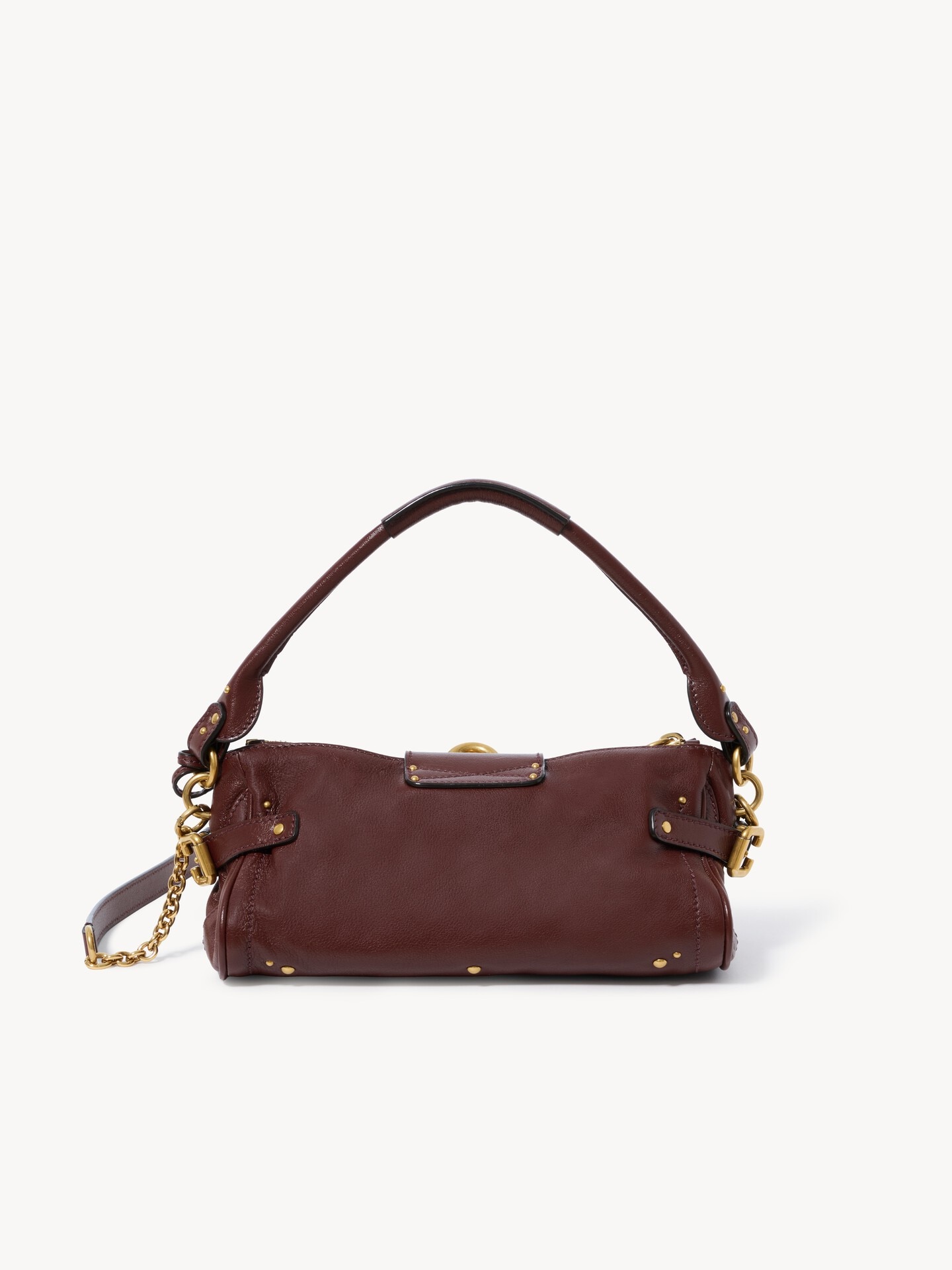 Small Paddington bag with strap in grained leather - 6