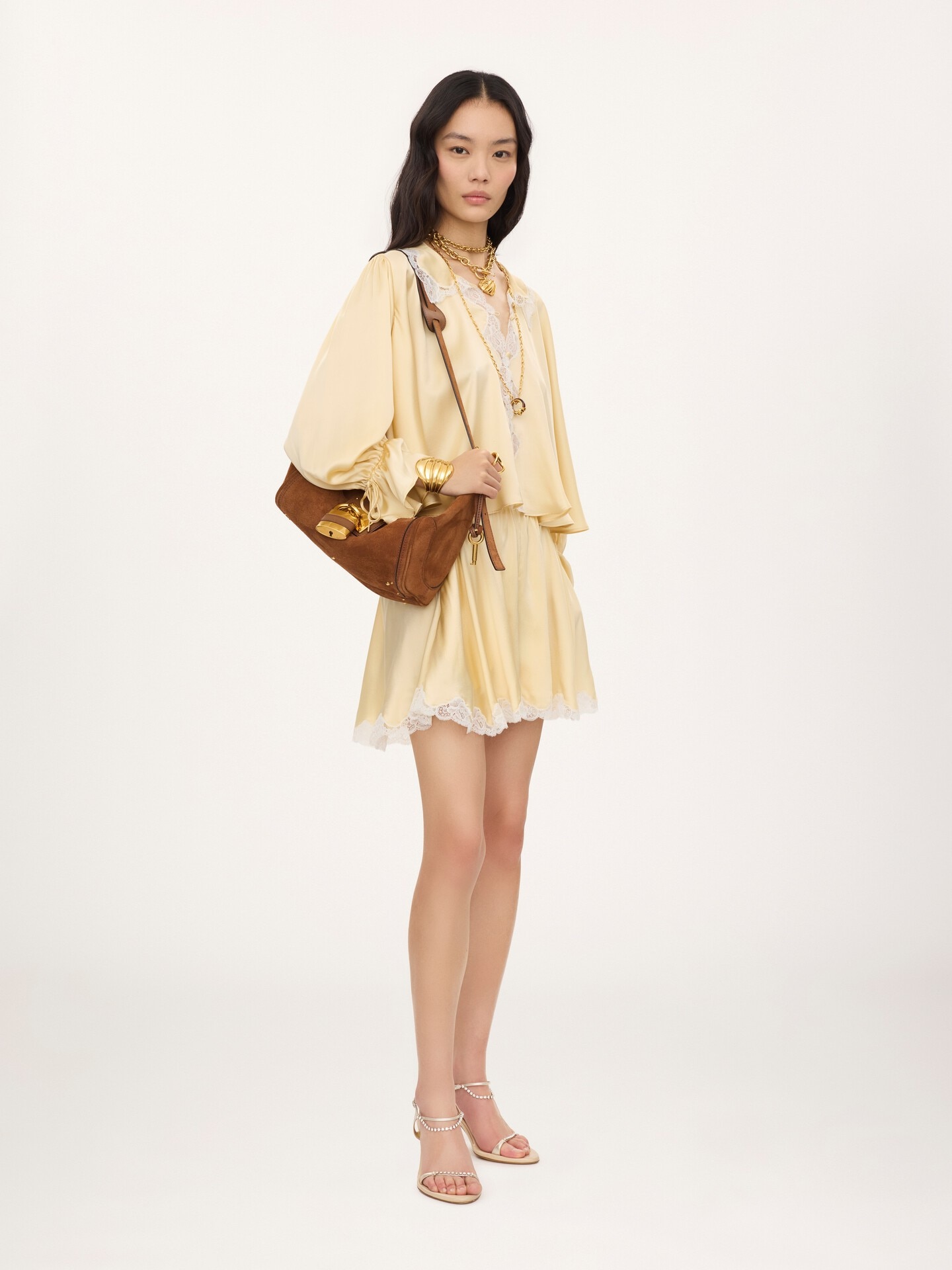 Paddington crossbody bag in suede leather - 8