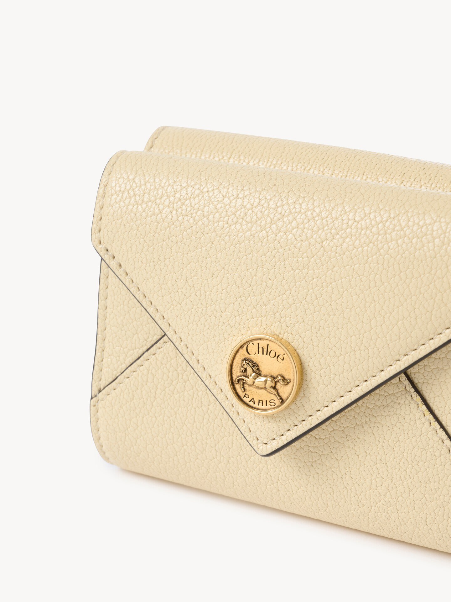 Small Envelope tri-fold wallet in grained leather - 6