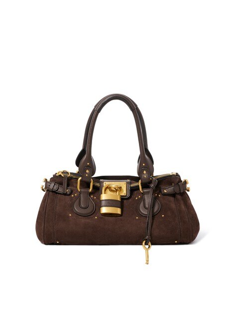 Paddington bag in suede leather