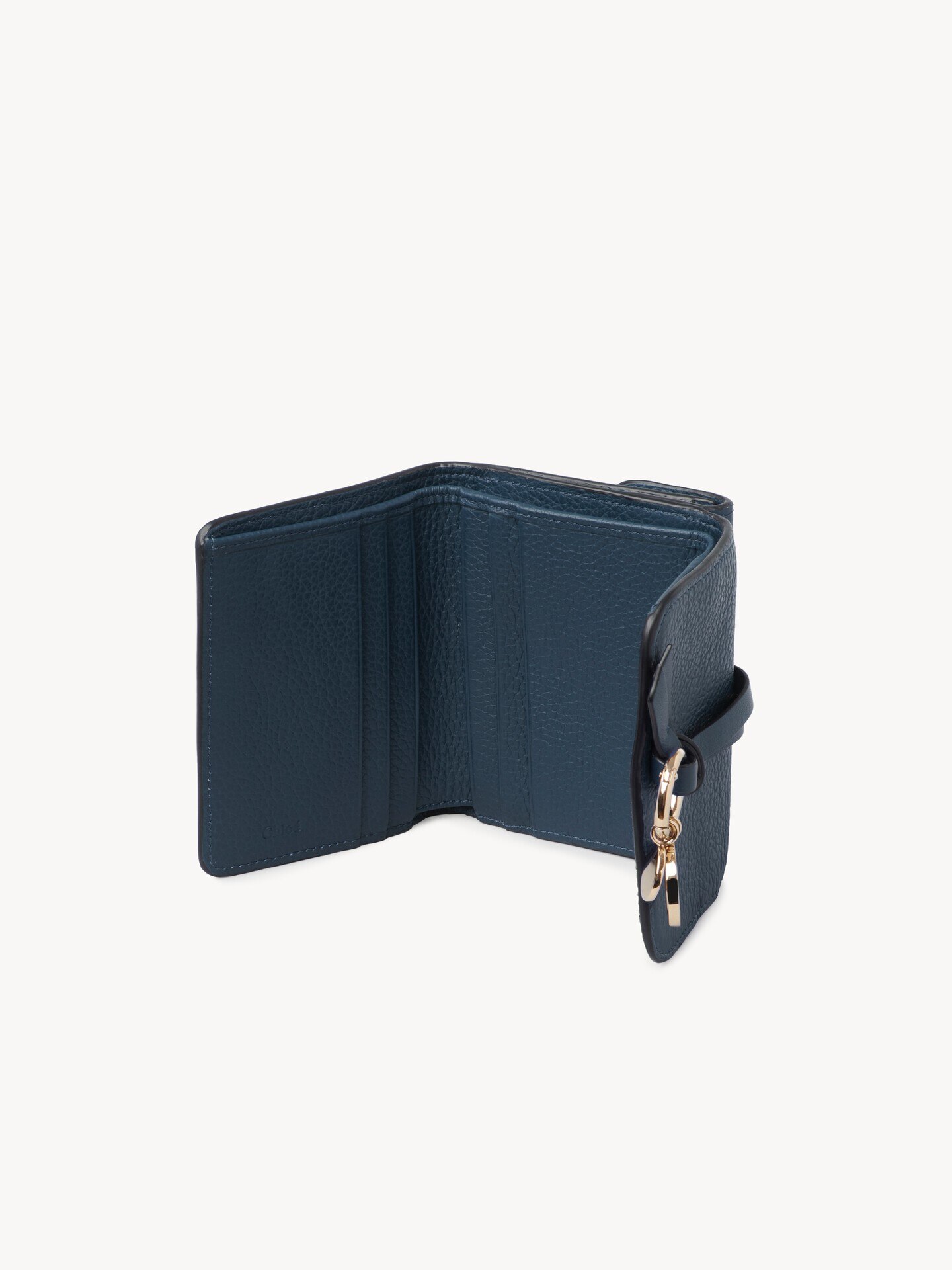 Small Alphabet tri-fold in grained leather - 4