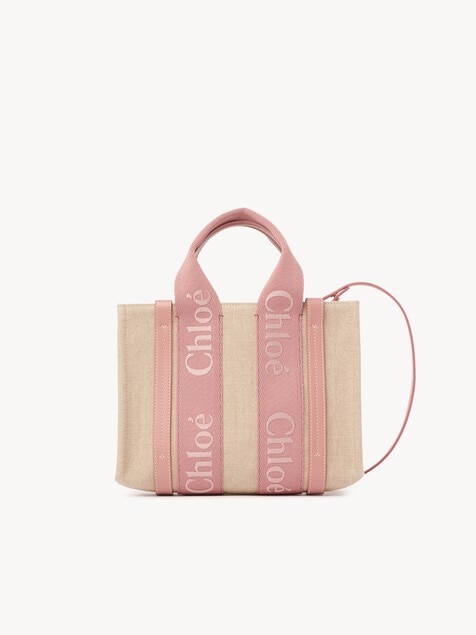 Bolso tote Woody peque&ntilde;o de lino