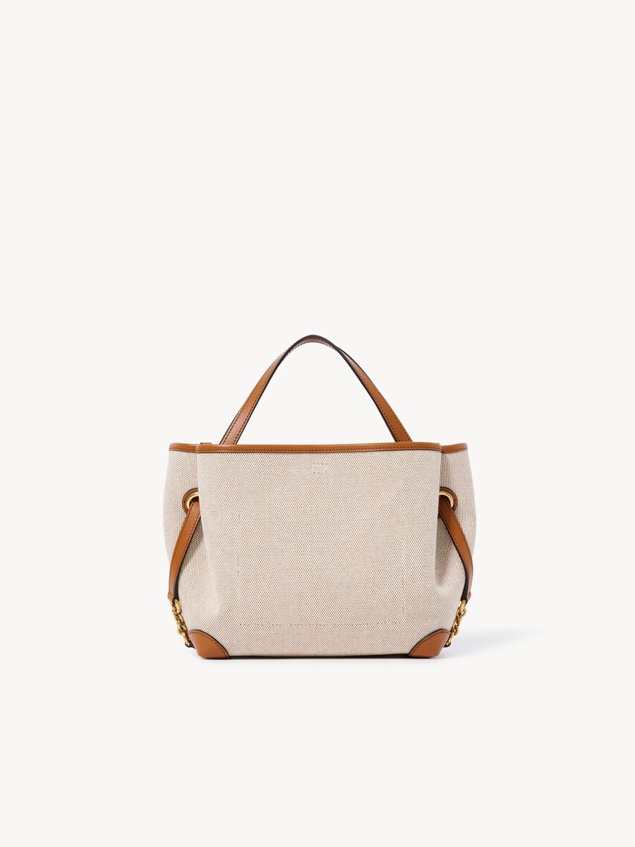 Small Chlo&eacute; Clover double carry bag in canvas - 5