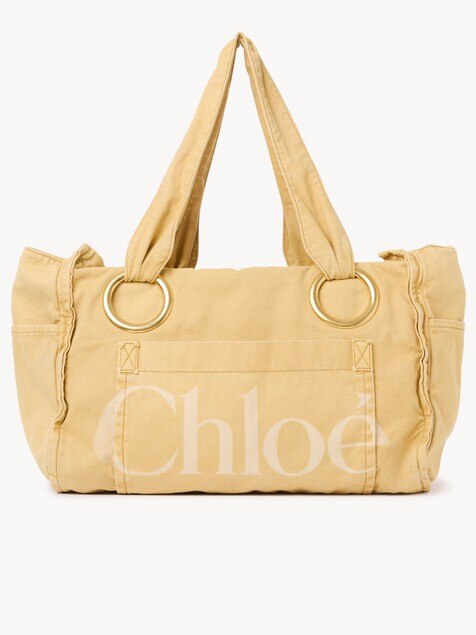 Large Chlo&eacute; Plage tote bag in cotton