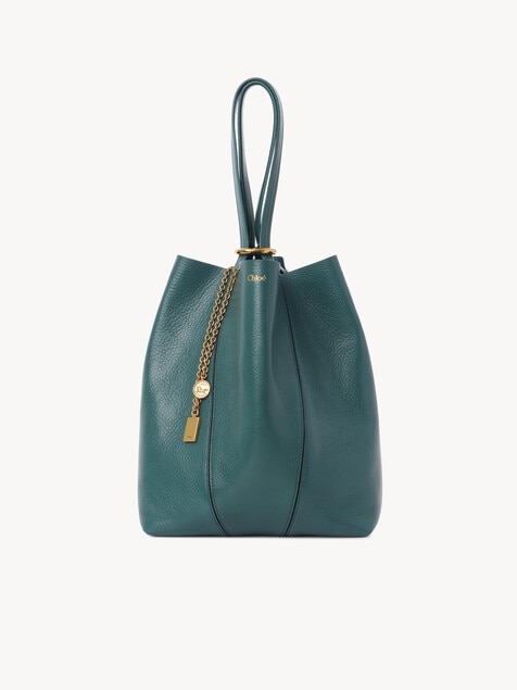 Chlo&eacute; Spin tote bag in grained leather