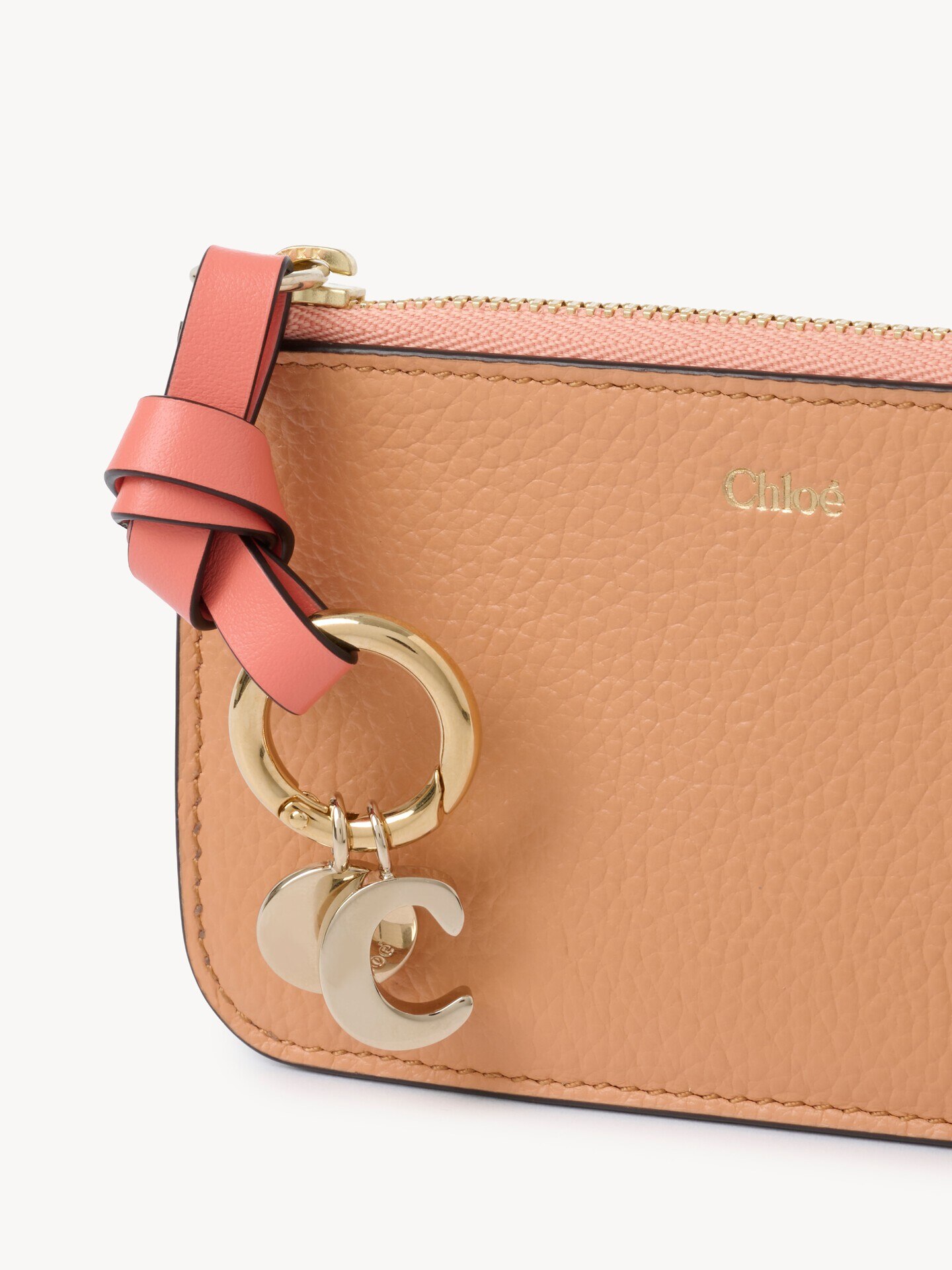 Cartera Alphabet de cuero granulado - 6