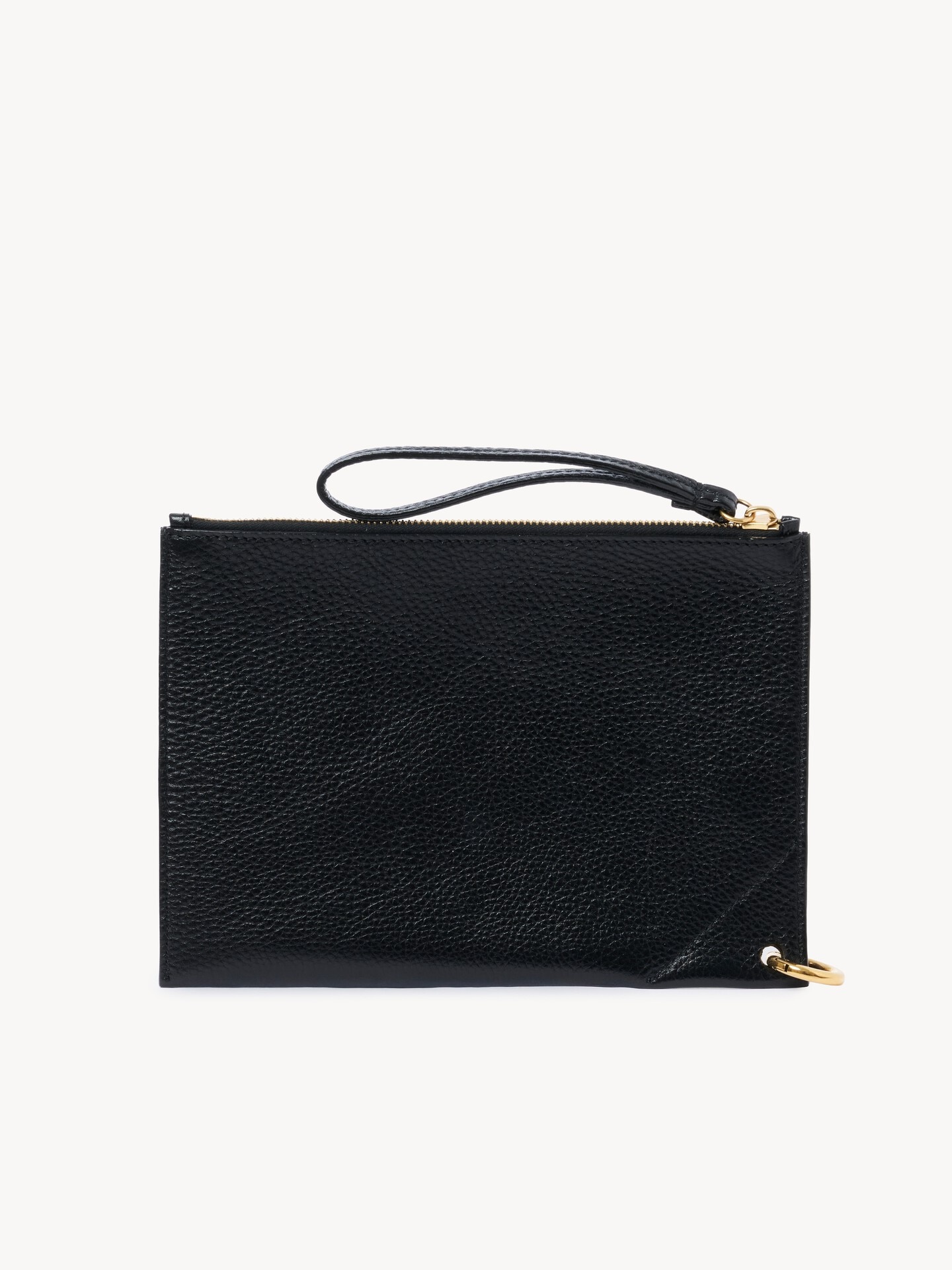 Chloé Spin zipped pouch in grained leather - 3