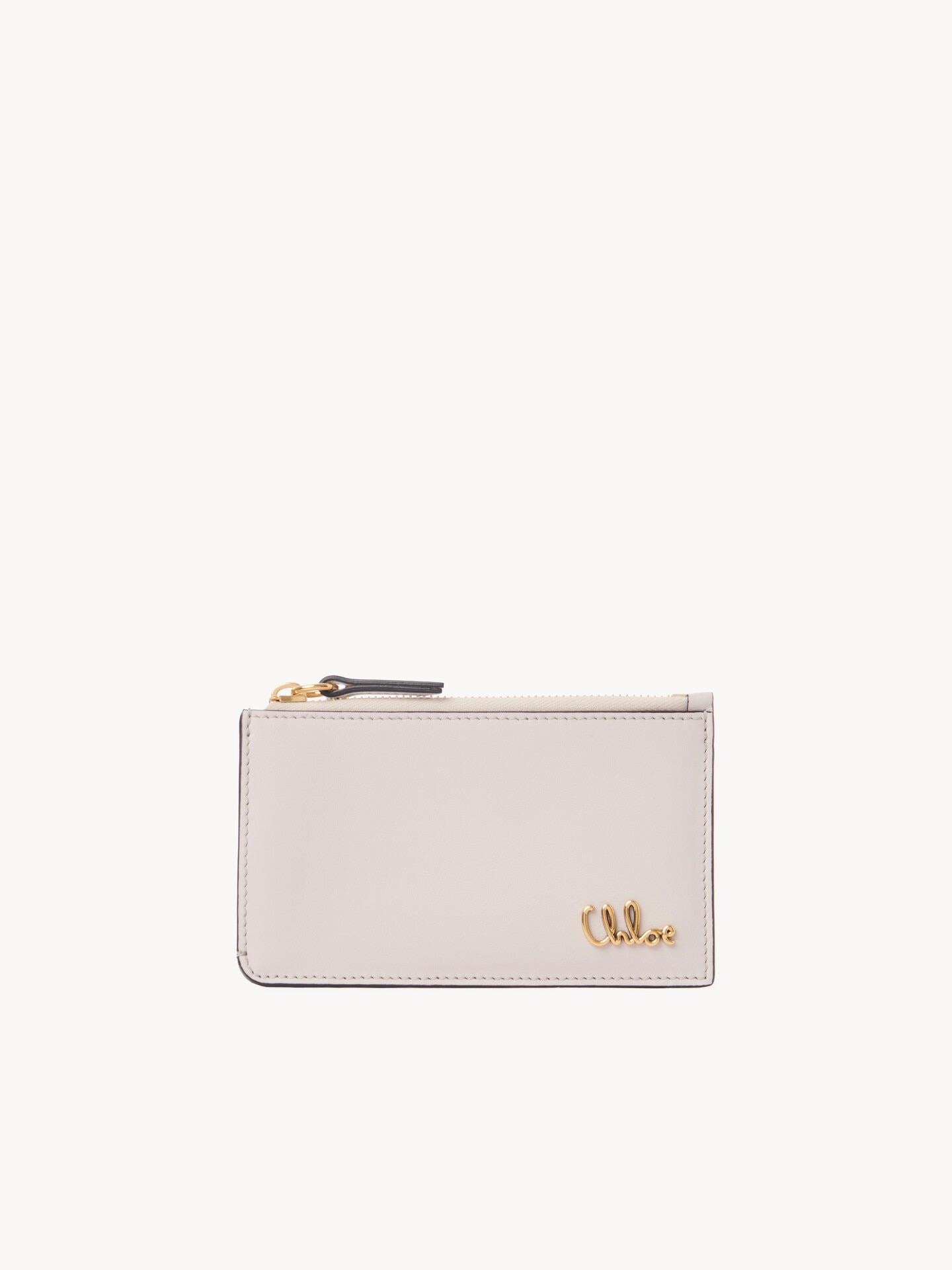 Small Chloé Iconic purse with card slots in grained leather - 1