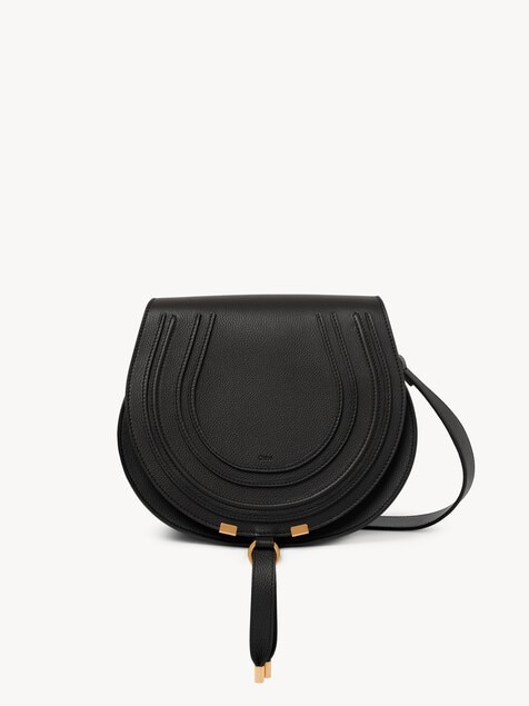 Bolso saddle Marcie de cuero granulado