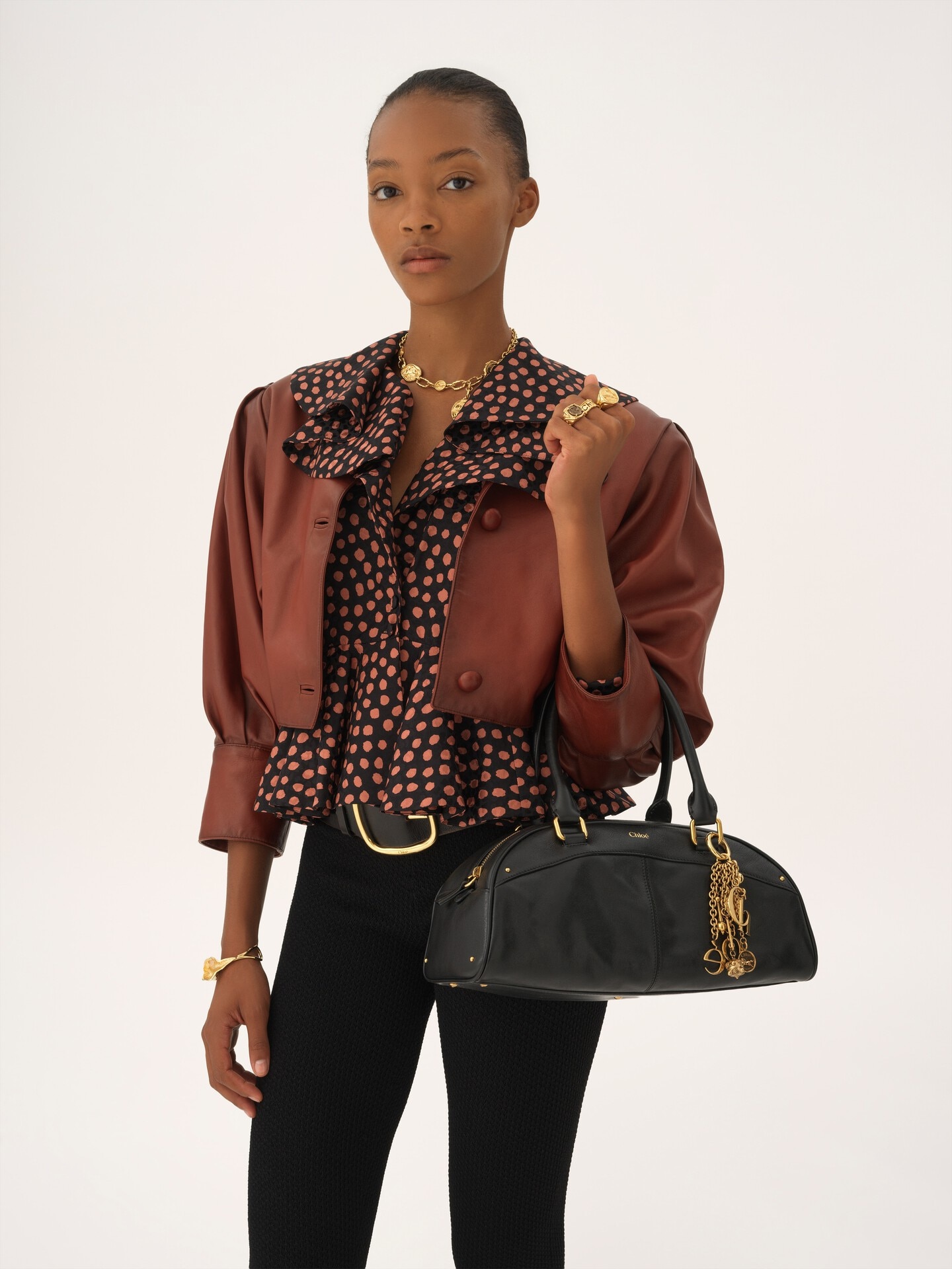 Chloé bowling bag in soft leather - 3