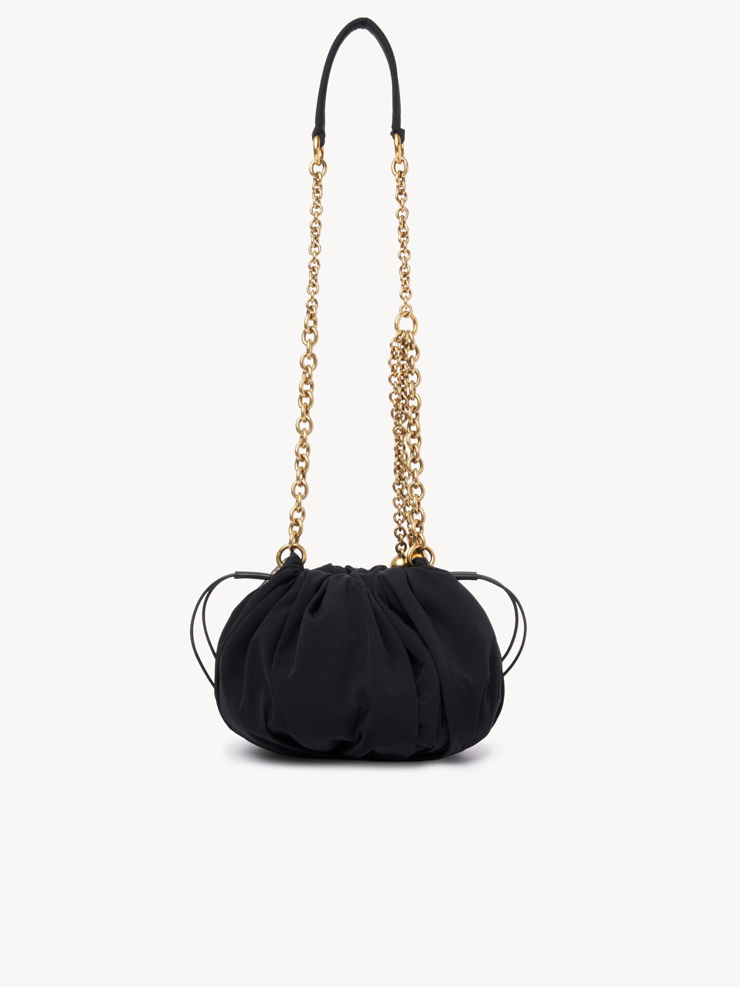 Bolso de hombro Chlo&eacute; Pliss&eacute; con cadena de nailon - 5