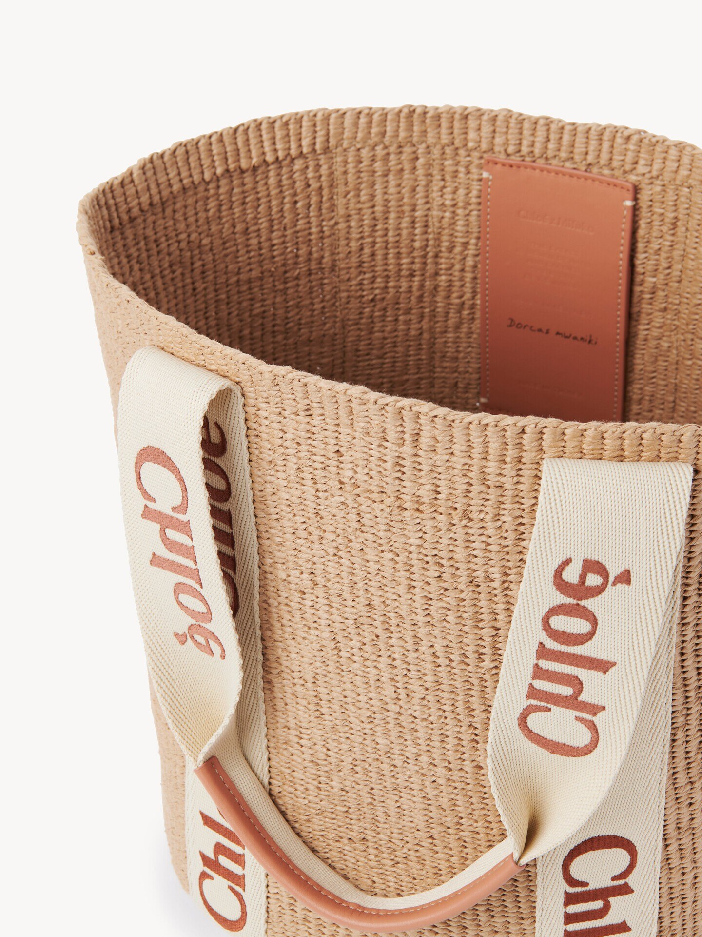 Large Woody basket in natural fibres - 6