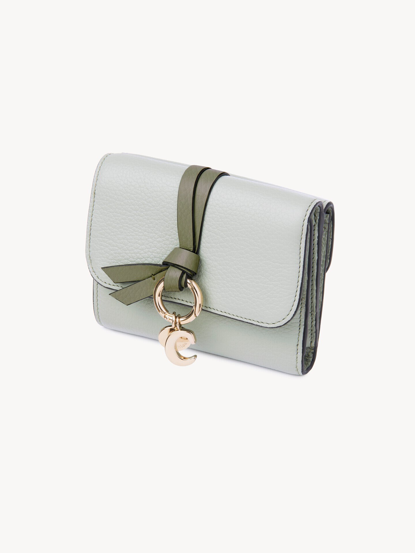 Small Alphabet tri-fold in grained leather - 3