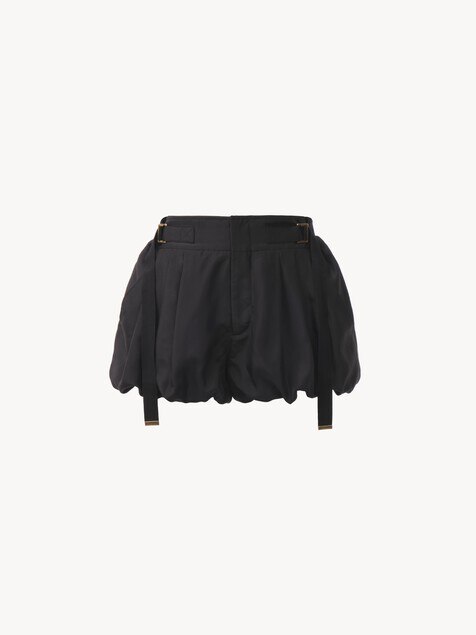 Mini bloomer shorts in washed silk habotai